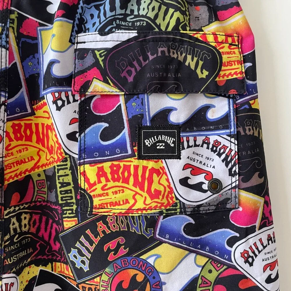 Billabong Boy's Recycler  Sunday Layback Swim Trunks, Size‎ Large, ABBBS00141